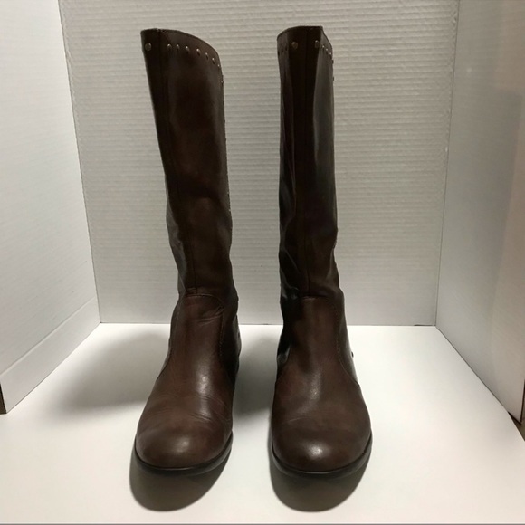 Born Larsen Genuine Leather Studded Riding Knee Boots - Picture 4 of 10